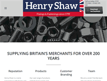 Tablet Screenshot of henryshaw.co.uk